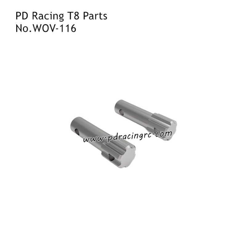PD Racing T8 TYRANTS RC Car Parts Center Differential Gear Shaft WOV-116
