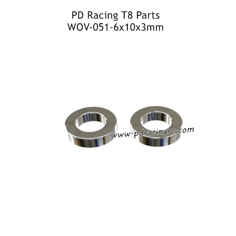 PD Racing T8 Parts 6x10x3mm Ball Bearings WOV-051