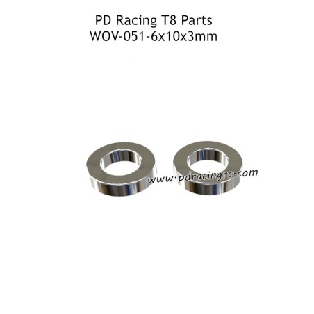 PD Racing T8 Parts 6x10x3mm Ball Bearings WOV-051
