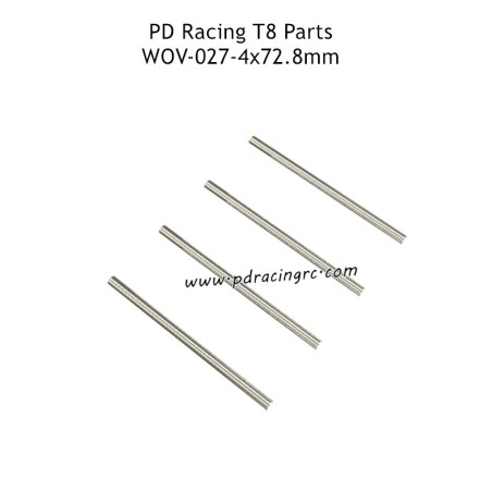 PD Racing T8 Parts 4x72.8mm Pin WOV-027