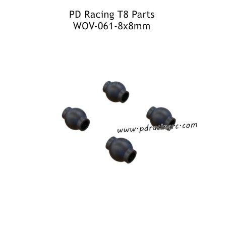 PD Racing T8 Parts 8x8mm Ball Pin WOV-061
