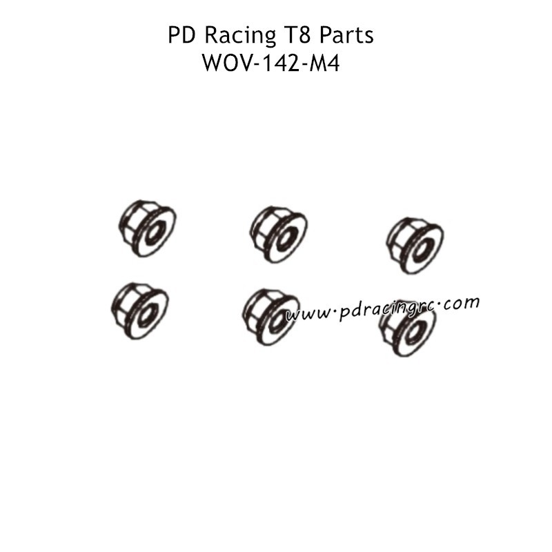 PD Racing T8 Parts M4 Set Screw WOV-142