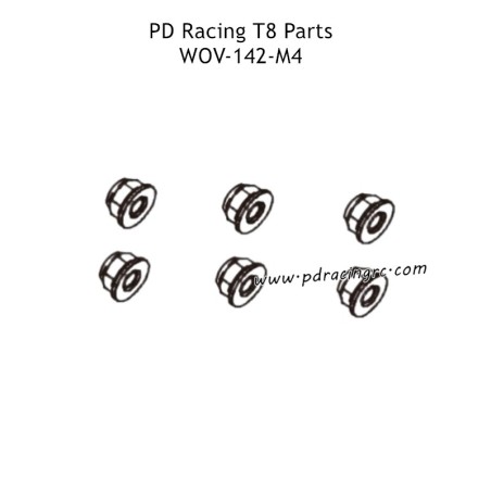 PD Racing T8 Parts M4 Set Screw WOV-142