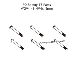 PD Racing T8 Parts HM4x45mm B-head Hex Socket Screw WOV-143