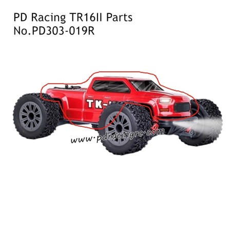 PD Racing TR16II Electric Monster Truck Parts Car Shell PD303-019R