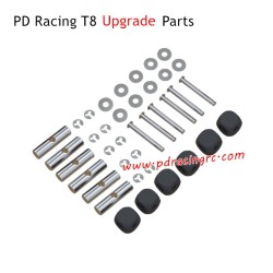 PD Racing T8 RC Car Upgrade Parts Large and Small Pins and Cross Blocks and E-clips