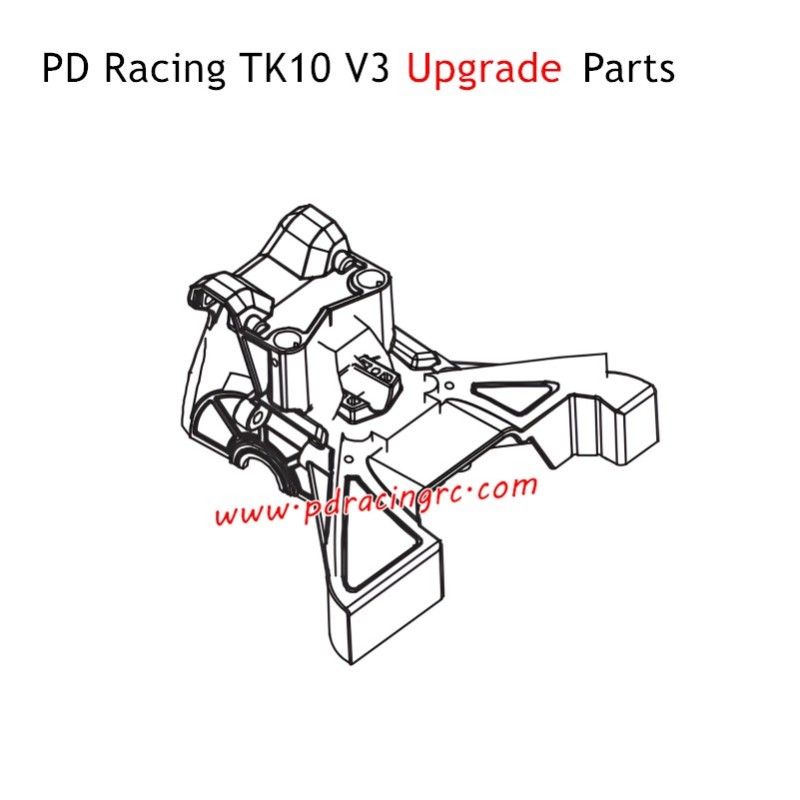 PD Racing TK10 V3 Upgrade Parts High Front Brace Plate PD860-027