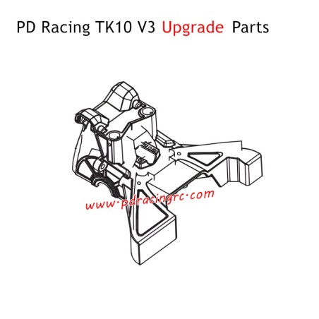 PD Racing TK10 V3 Upgrade Parts High Front Brace Plate PD860-027