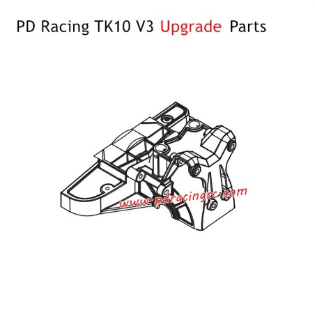 PD Racing TK10 V3 Upgrade Parts High Rear Brace Plate PD860-028