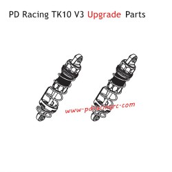 PD Racing TK10 V3 Upgrade Parts Front Extended Shock Absorber PD860-031