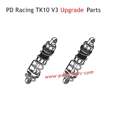 PD Racing TK10 V3 Upgrade Parts Front Extended Shock Absorber PD860-031