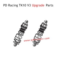 PD Racing TK10 V3 Upgrade Parts Rear Extended Shock Absorber PD860-032