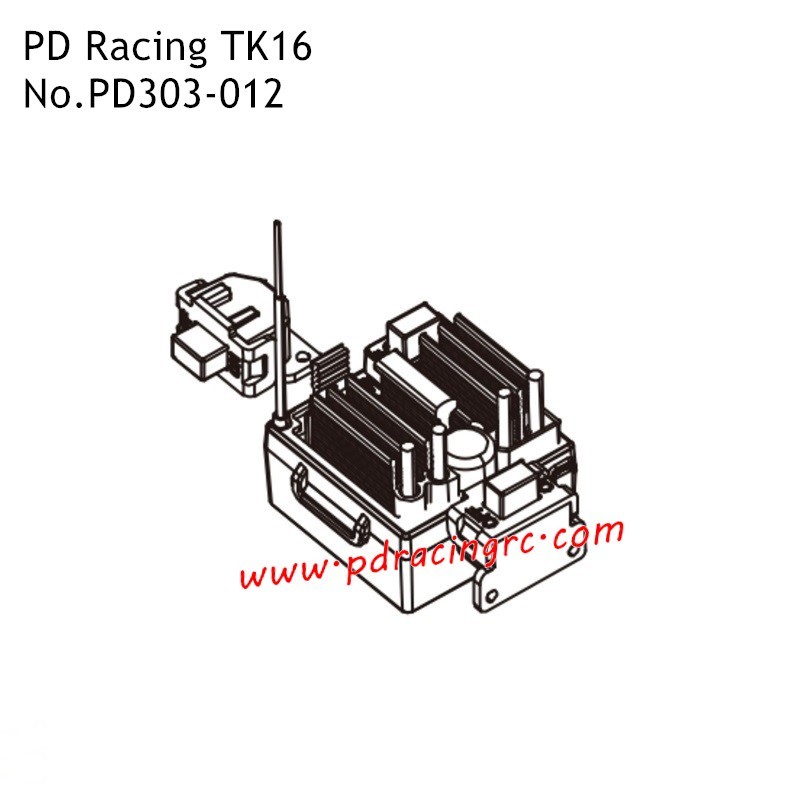 PD Racing TK16 1/16 RC Car Parts 25A ESC PD303-012 PD Racing TK16 1/16 RC Car Parts 25A ESC PD303-012