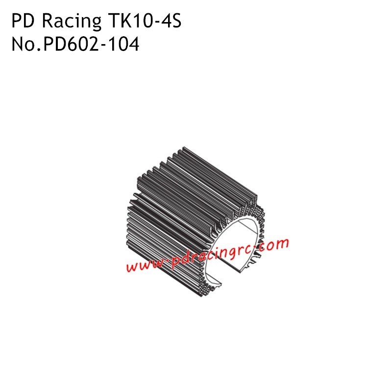 PD Racing TK10-4S Spare Accessories Heatsink PD602-104 PD Racing TK10-4S Spare Accessories Heatsink PD602-104