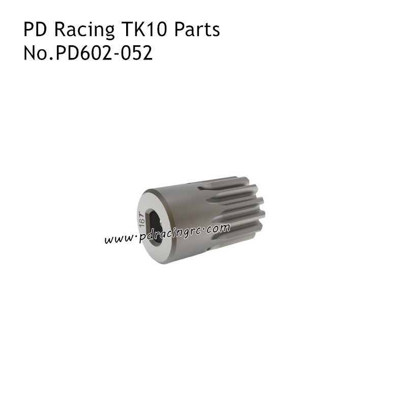 PD Racing TK10-4S Spare Accessories 16T Motor Pinion Gear PD602-052