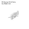 PD Racing 1/10 TK10 RC Car Repair Parts Motor Mount PD861-031