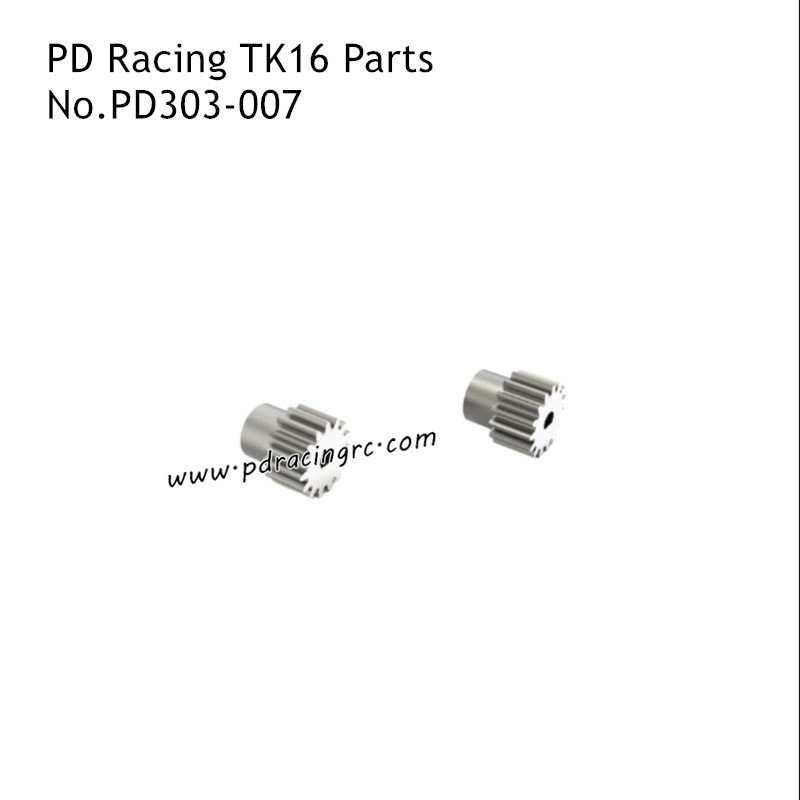 PD Racing TK16 1/16 RC Car Parts 14T 16T Motor Gear PD303-007