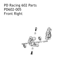 PD Racing PD602 RC Car Parts Front Right C-seat Assembly PD602-005