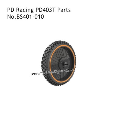 PD Racing PD403T RC Motorcycle Parts Front Off-Road Tire Unit BS401-010