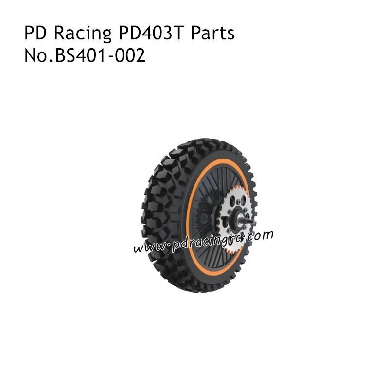PD Racing PD403T RC Motorcycle Parts Rear Off-Road Tire Unit BS403-002