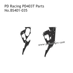 PD Racing PD403T 2.4G 2WD Brushless RC Motorbike Parts Left and Right Frame Side Panels BS401-035