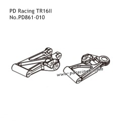 PD Racing TR16II PD304T Brushed RC Car Parts Front Lower Swing Arm PD303-010