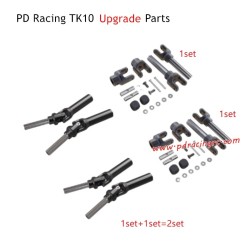 PD Racing TK10 Upgrade Parts Metal Slider Shafts and Male Seat Assemblies