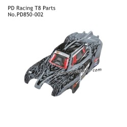 PD Racing T8 Spare Accessories Car Shell Black PD850-002