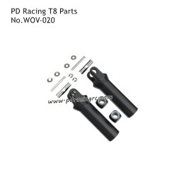 PD Racing T8 Spare Accessories -E-Clip Slide Rod Shaft Male Assembly WOV-020