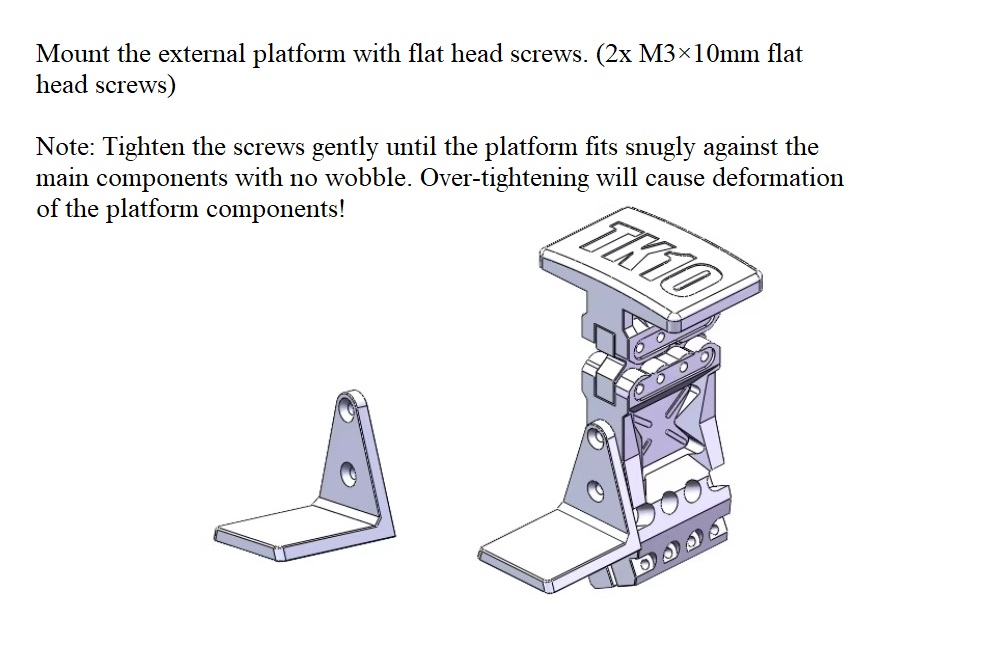 PD Racing TK10 V3 Upgrade Parts Body Support Assembly Black Installation-1