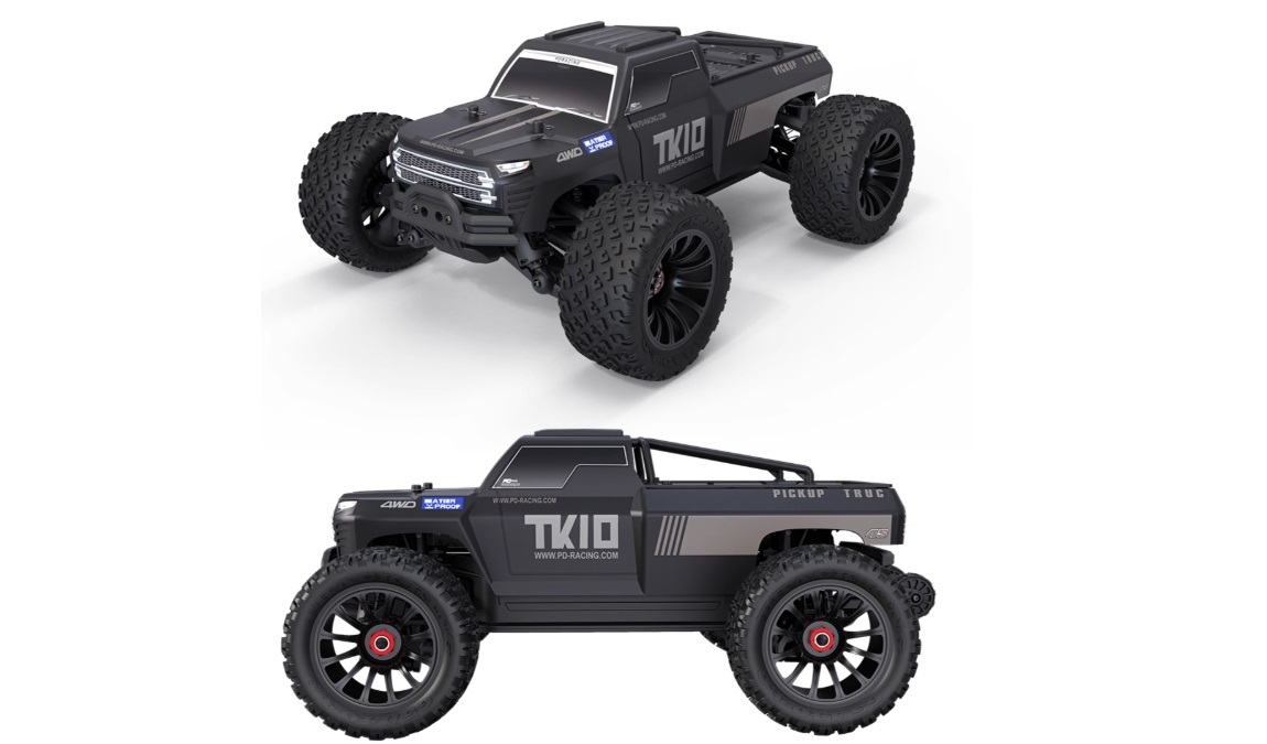 PD Racing TK10 V2 High Speed RC Truck Black Overview